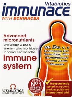 IMMUNACE With Echinacea tabletes, 30 gab.
