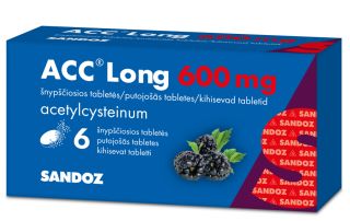 ACC LONG 600 мг шипучие таблетки, 6 шт.
