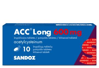 ACC LONG 600 mg putojošās tabletes, 10 gab.