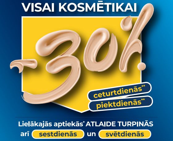 Kosmētikas dienas Mēness aptiekā arī 2026. gadā!