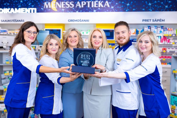 „Mēness aptieka” jau otro reizi saņem starptautiskās programmas  Best Places To Work apbalvojumu