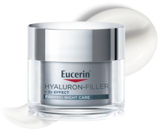 EUCERIN Hyaluron-Filler +3x Effect Nostiprinošs Nakts sejas krēms, 50 ml
