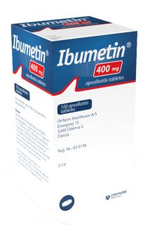 IBUMETIN 400 mg apvalkotās tabletes, 100 gab.