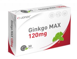 JONAX Ginkgo Max 120 mg tabletes, 30 gab.