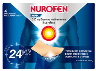 NUROFEN 200 mg plāksteris, 4 gab.