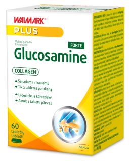 WALMARK Glikozamīns Forte + kolagēns II tabletes, 60 gab.