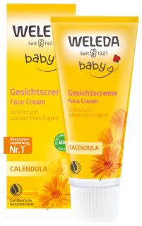 WELEDA Baby kliņģerīšu sejas krēms bērniem, 50 ml