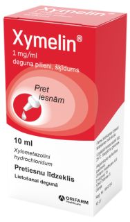 XYMELIN 1 мг/мл капли для носа, 10 мл