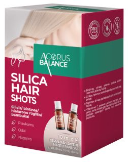 ACORUS BALANCE Silica Hair Shots 10 мл бутылочки, 14 шт.