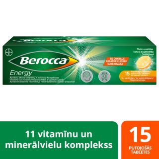 BERROCA Energy шипучие таблетки, 15 шт.