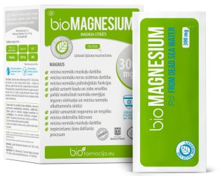 BIOFARMACIJA Bio Magnesium 300 mg pulveris, 28 gab.