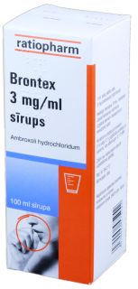 BRONTEX 3 mg/ml sīrups, 100 ml