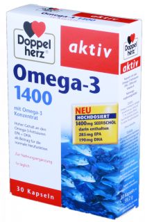 DOPPELHERZ Activ Omega-3 1400 мг таблетки, 30 шт.