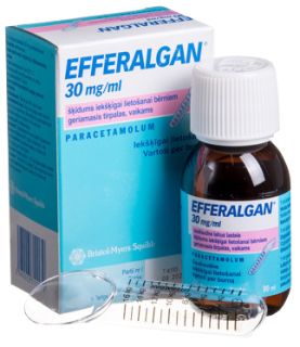 EFFERALGAN 30 mg/ml šķīdums, 90 ml
