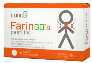 FARINGO'S FARINGOS пастилки, 18 шт.