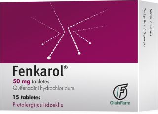 FENKAROL 50 mg tabletes, 15 gab.