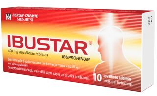 IBUSTAR 400 mg tabletes, 10 gab.
