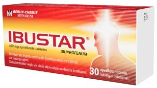 IBUSTAR 400 mg tabletes, 30 gab.