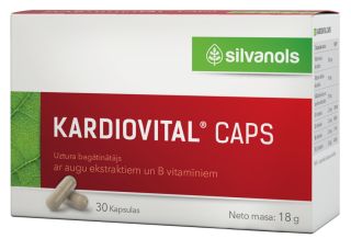 KARDIOVITAL Kardiovital kapsulas, N30 kapsulas, 30 gab.