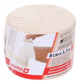 LAUMA MEDICAL 8 см x 3,5 м эластичный медицинский бинт, 1 шт.