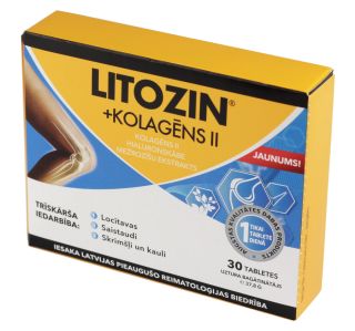 LITOZIN® + KOLAGĒNS II tabletes, N30