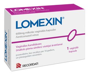 LOMEXIN 600 мг вагинальные капсулы, 1 шт.