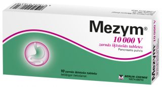 MEZYM 10000 tabletes, 10 gab.