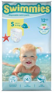 MOLTEX Swimmies S (4-9 kg) для плавания трусики, 12 шт.