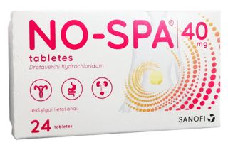 NO-SPA 40 mg tabletes, 24 gab.