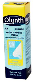 OLYNTH HA 0,5 mg/ml deguna aerosols, 10 ml