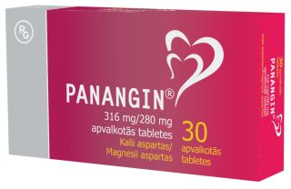 PANANGIN 316 mg/280 mg tabletes, 30 gab.