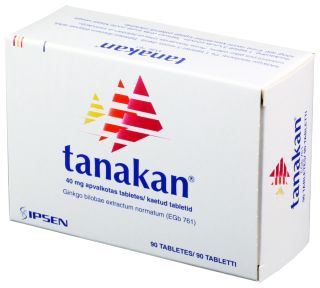 TANAKAN 40 мг таблетки в оболочке, 90 шт.