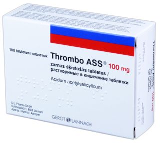 THROMBO ASS 100 mg zarnās šķīstošās tabletes, 100 gab.