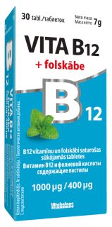 Vita B12 + folskābe 1000 µg /400 µg