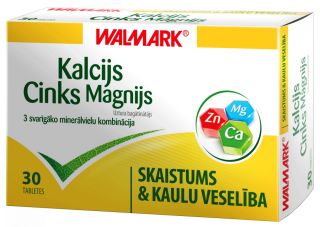 WALMARK Кальций-Цинк-Магний таблетки, 30 шт.