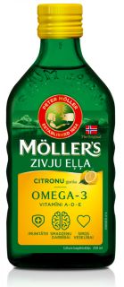 zivju eļļa (citronu garša)
