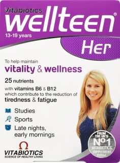 WELLTEEN Her Vitality&Wellness tabletes, 30 gab.