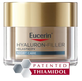 EUCERIN Hyaluron-Filler + Elasticity Nakts Nobriedušai Ādai sejas krēms, 50 ml
