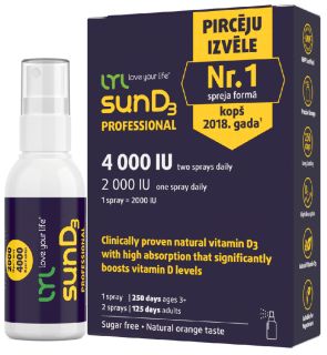 LYL sunD3 PRO 4000 SV | 2000 МЕ (250 доз) спрей, 50 мл