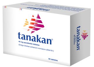 TANAKAN 40 мг таблетки в оболочке, 90 шт.