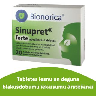SINUPRET Forte tabletes, 20 gab.